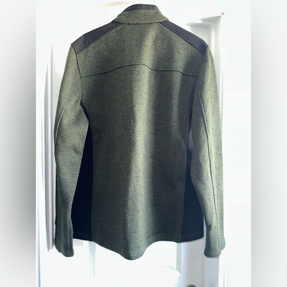 Gerry Men's full zip mix media jacket 100% polyester warm large logo - Picture 6 of 8